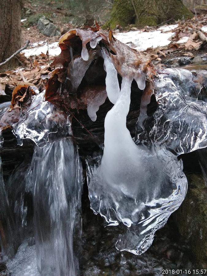 Winter Water Flow 5 Photograph by Robert Nickologianis
