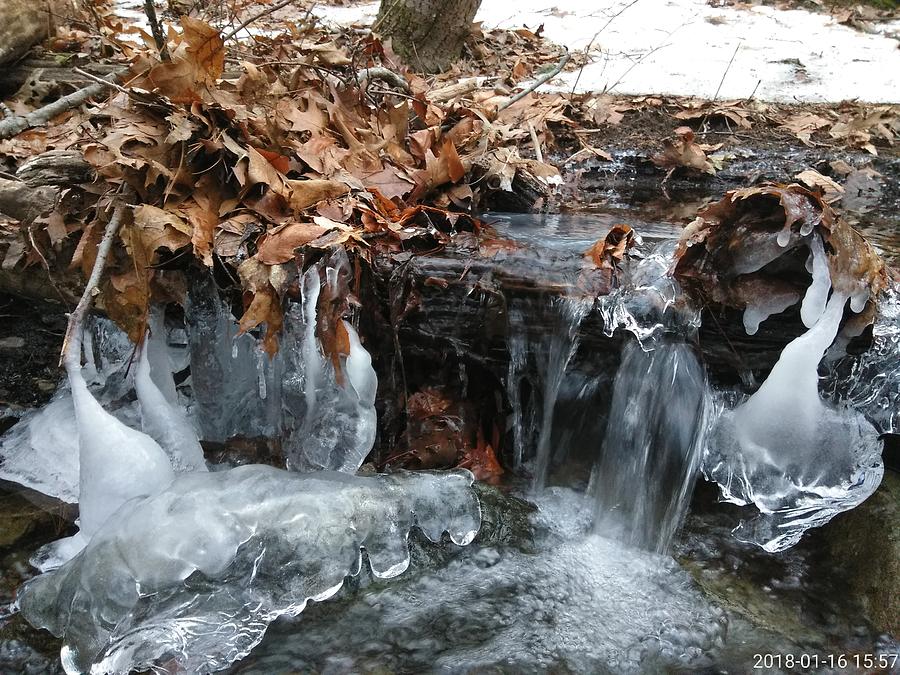 Winter Water Flow 6 Photograph by Robert Nickologianis