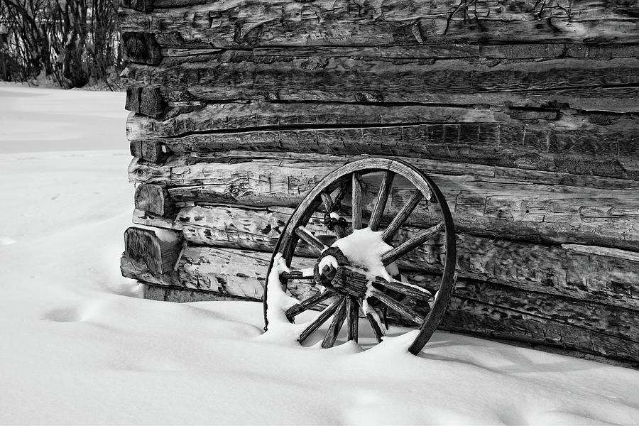 Winter Wheel Photograph by Allan Van Gasbeck