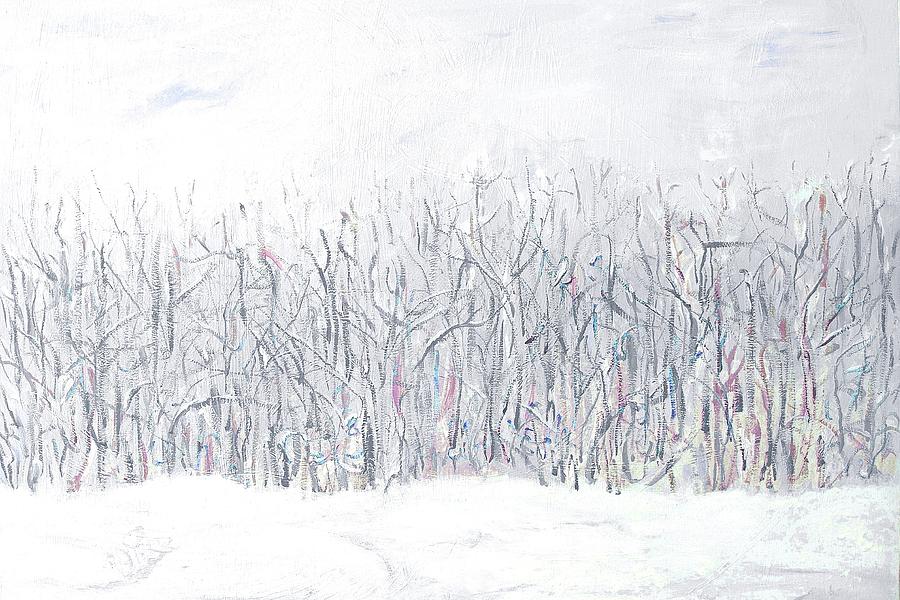 Winter Painting - Winter Whisper by Ishwar Malleret