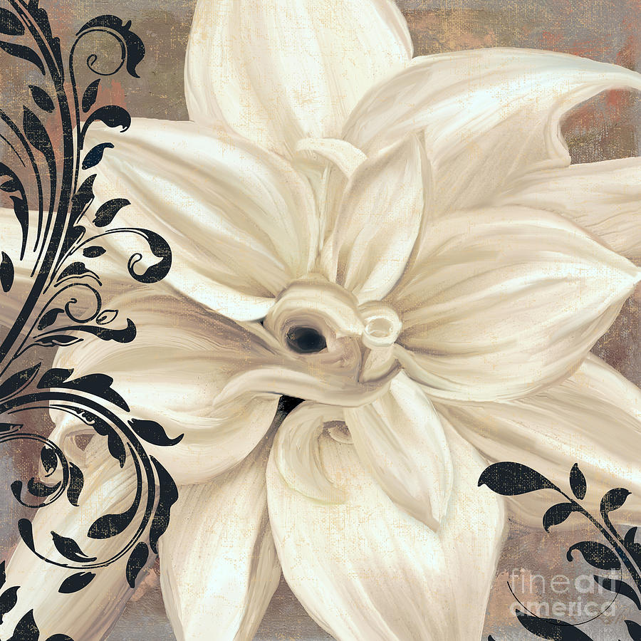 Nature Painting - Winter White II by Mindy Sommers