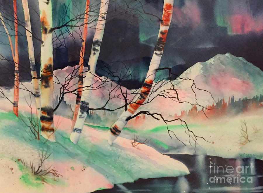 Winter Wilderness Painting by Teresa Ascone