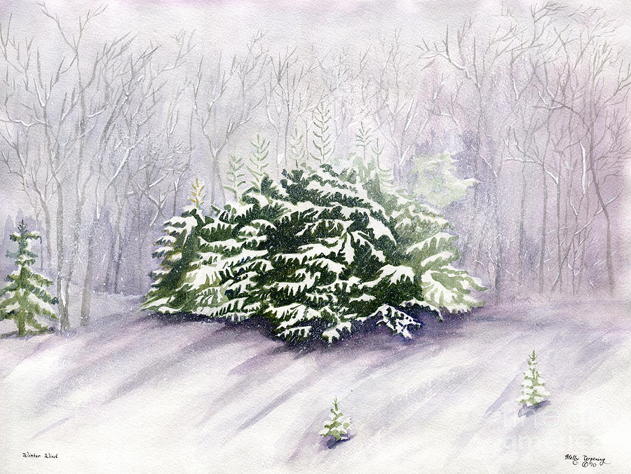 Winter Wind Painting by Melly Terpening