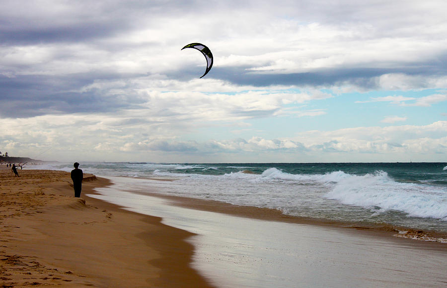 Winter Wind Surfing - Gold Coast Photograph by Susan Vineyard
