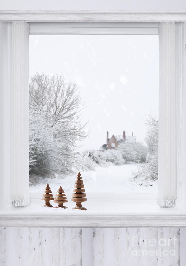 Winter Photograph - Winter Window by Amanda Elwell
