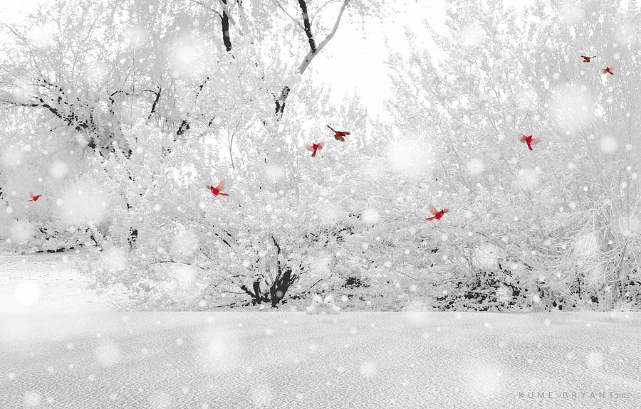 Winter, Winter Mixed Media by Kume Bryant