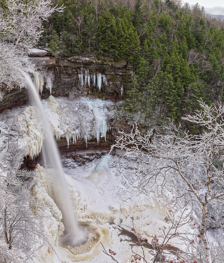 Waterfall Photograph - Winter Wonderland At Kaaterskill Falls by Angelo Marcialis