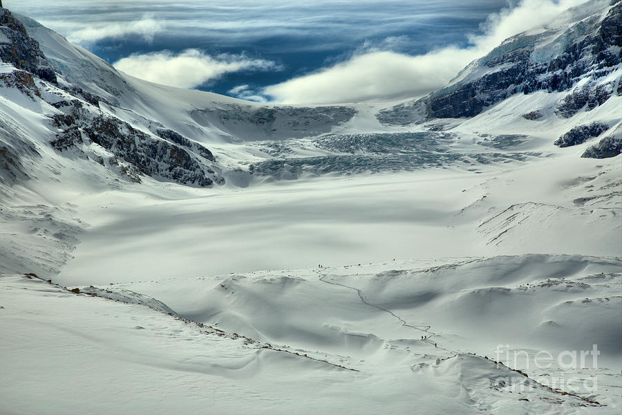 Winter Wonderland At The Athabsca Glacier Photograph by Adam Jewell