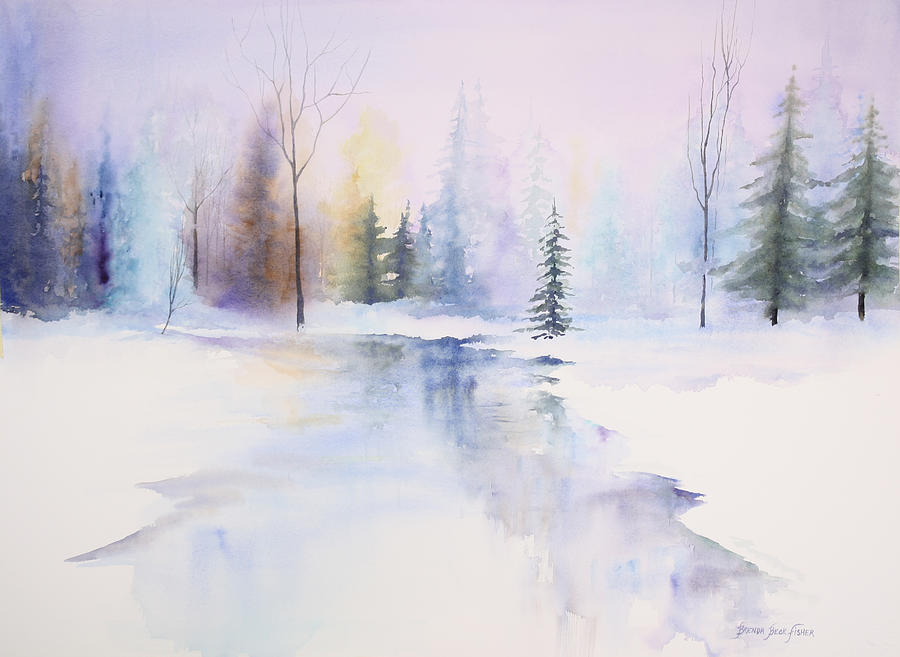 Winter Wonderland Painting by Brenda Beck Fisher