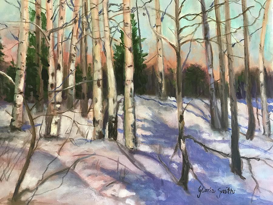 Winter wonderland  Painting by Gloria Smith