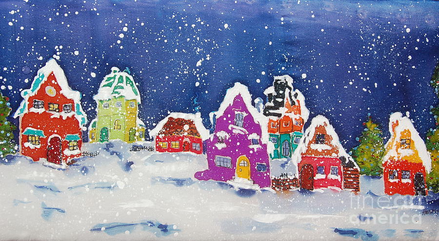 Winter Wonderland Painting by Henny Dagenais