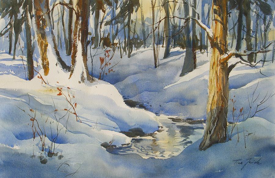 Winter wonderland Painting by Kristina Jurick - Fine Art America