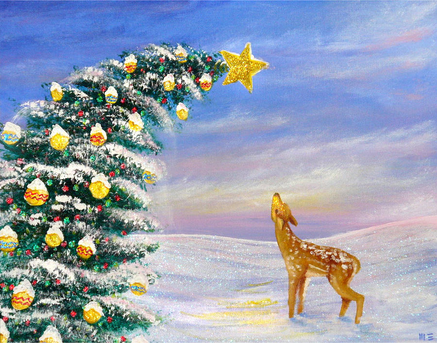 Winter Wonderland Painting by M E