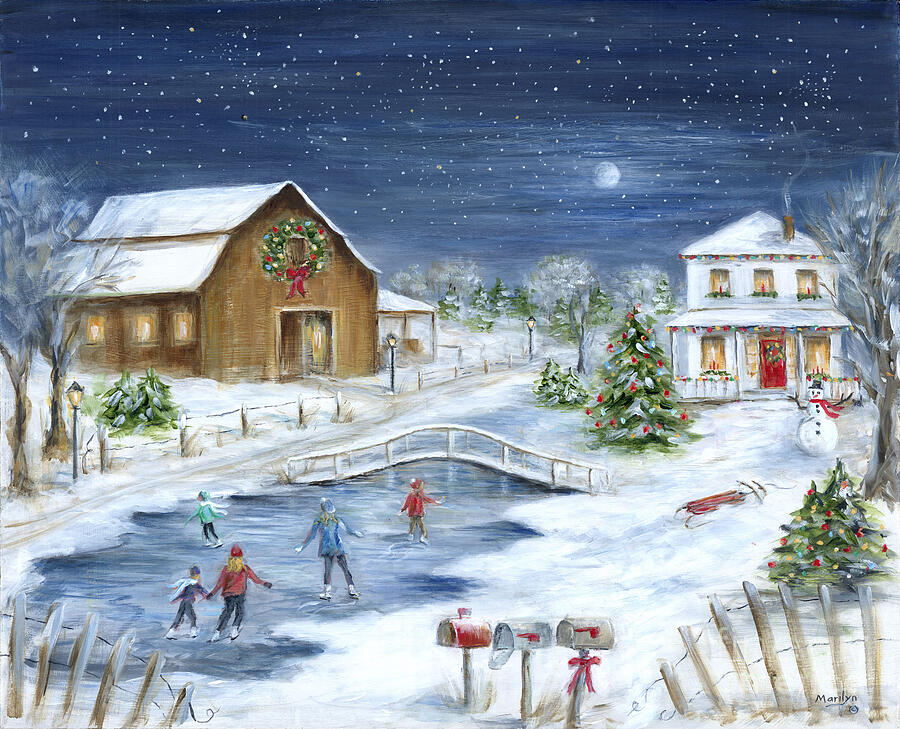 Winter Wonderland Painting by Marilyn Dunlap