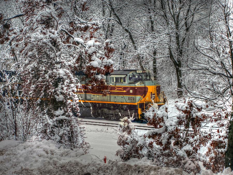 Train Photograph - Winter Wonderland by Randy Dyer