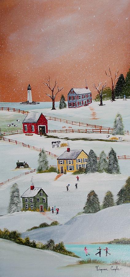Winter Wonderland Painting by Virginia Coyle