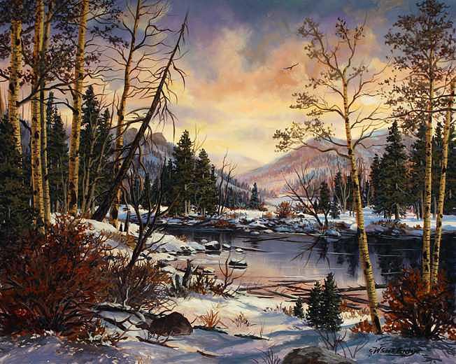 Winter Wonderland Painting by W Scott Fenton Winter Wonderland Painting by W Scott Fenton