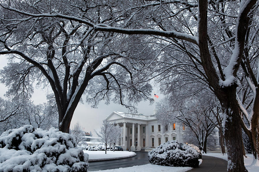 Winter Wonderland White House Photograph by PhotographyAssociates