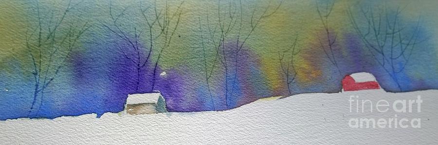 Winter Woods Painting