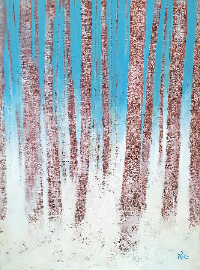 Woods Painting - Winter Woods by Wonju Hulse Woods Painting - Winter Woods by Wonju Hulse