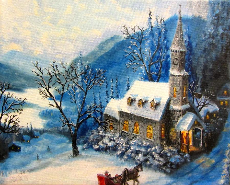 Winter Worship Painting
