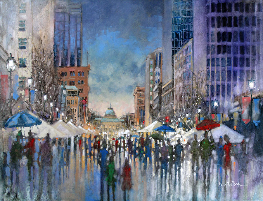 Winterfest 2014 Painting by Dan Nelson