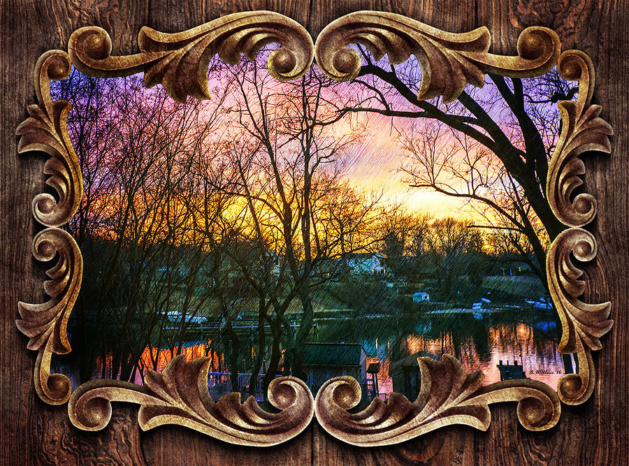 Winters Dusk - Framed Photograph by Brian Wallace