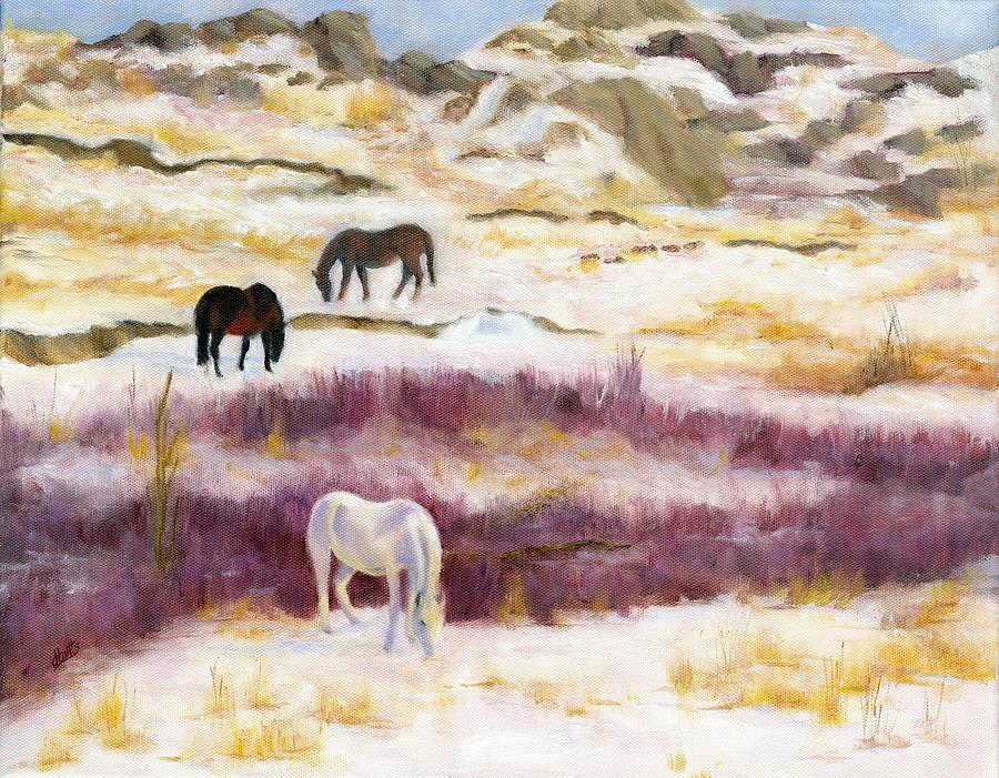 Winters End Painting by Deborah Butts