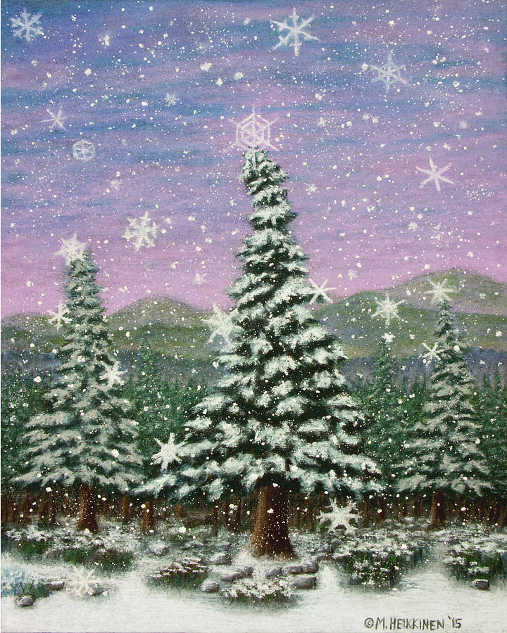 Winters Eve 01 Pastel by Michael Heikkinen