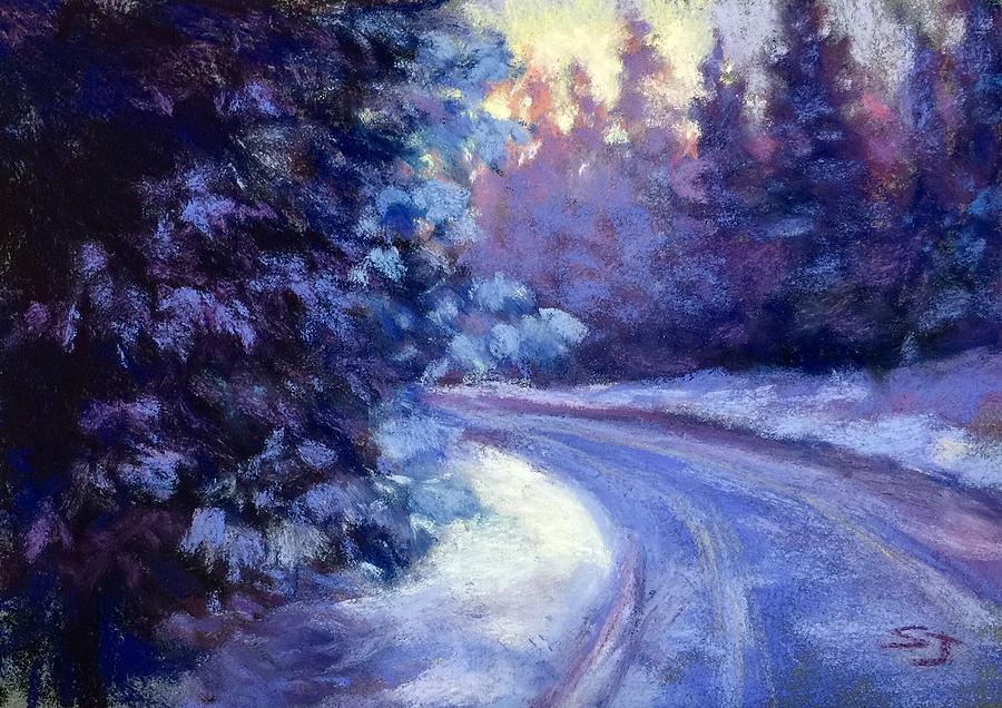 Winter Landscape Painting - Winters Exodus by Susan Jenkins