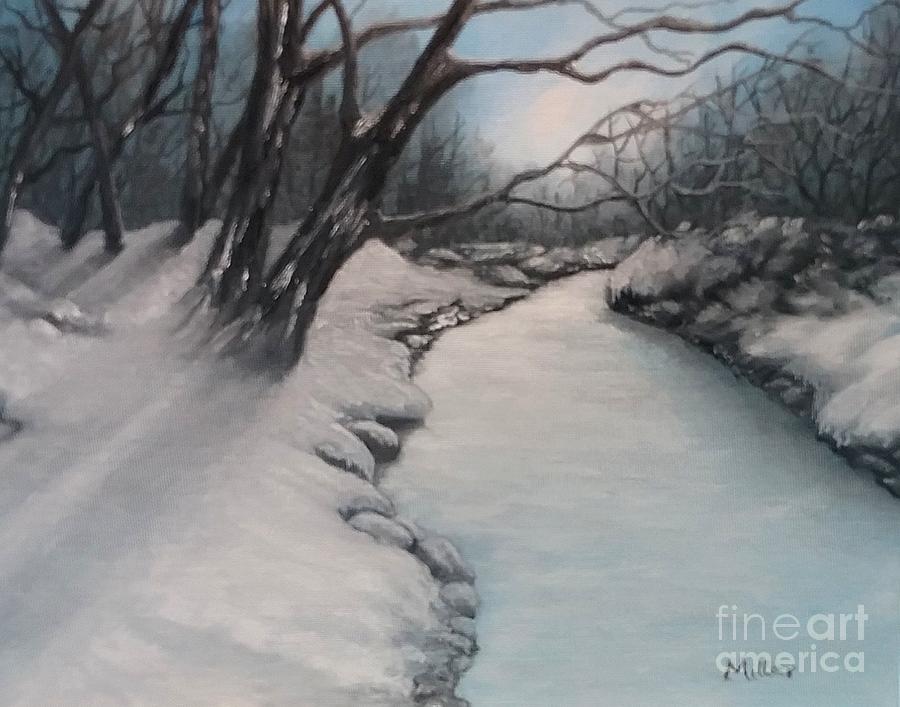 Winters Grip Painting by Peggy Miller