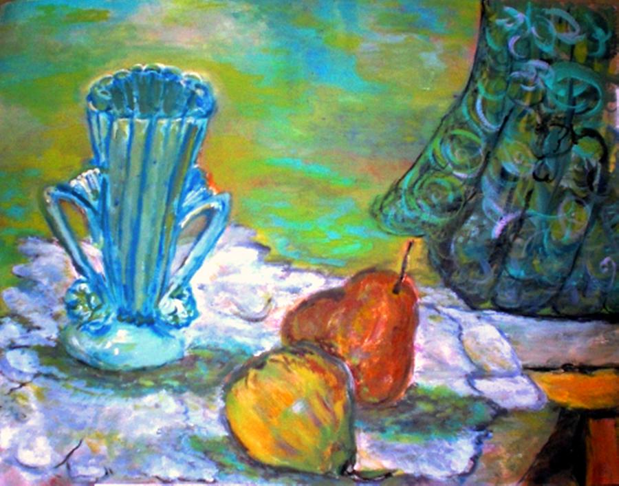 Pear Painting - Winters Hardy by Helena Bebirian