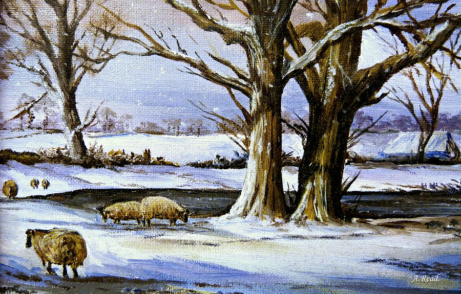 Winter Painting - Winters Morning by Andrew Read