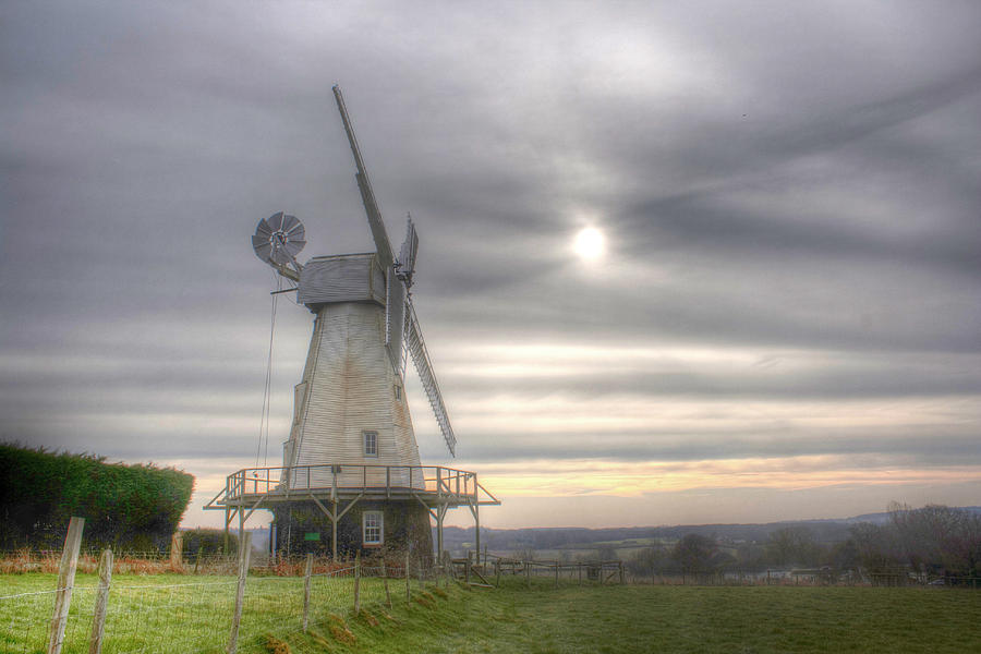 Winters Morning at Woodchurch Windmill Photograph by Dave Godden