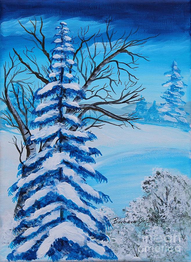 Winters Palette Painting by Barbara A Griffin