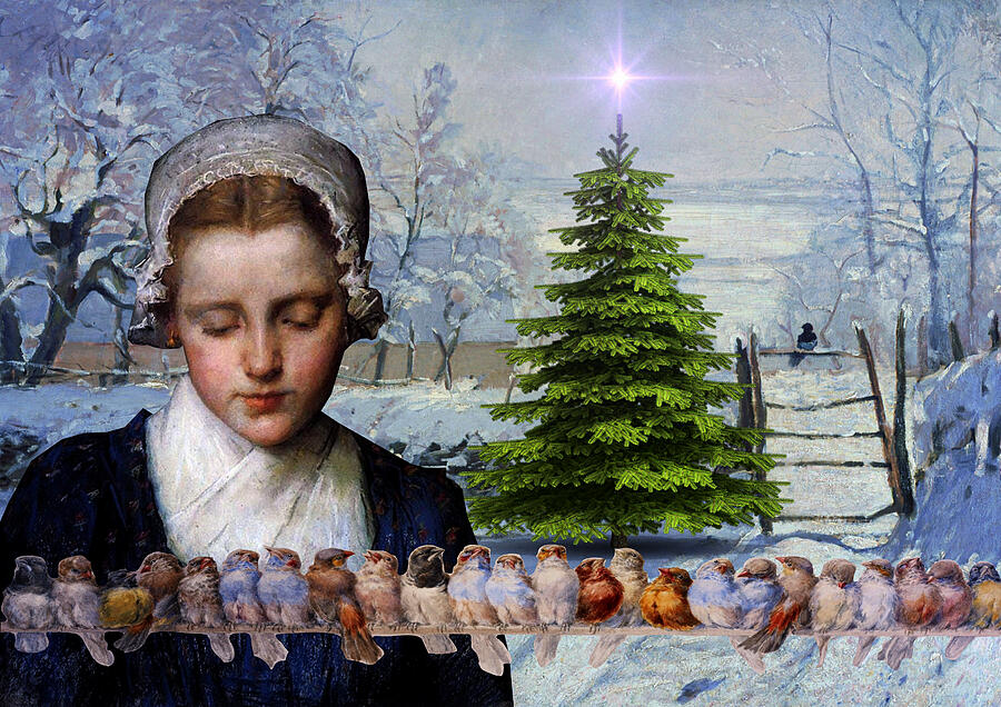 Winter Painting - Winters Past by Laura Botsford Winter Painting - Winters Past by Laura Botsford