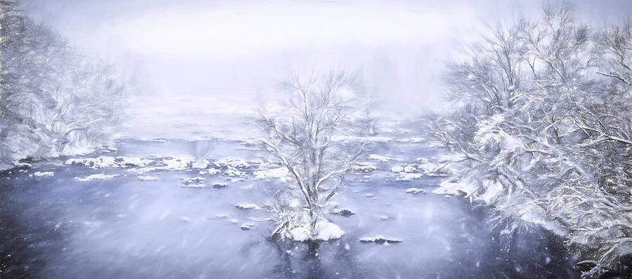 Winters Roar II Painting by Dan Carmichael