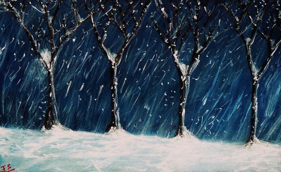 Winters Snow Painting by John Scates