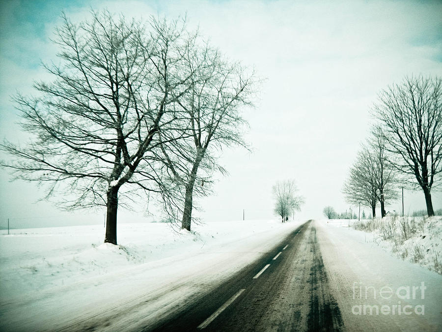Winter Photograph - Winters tale by Marta Grabska