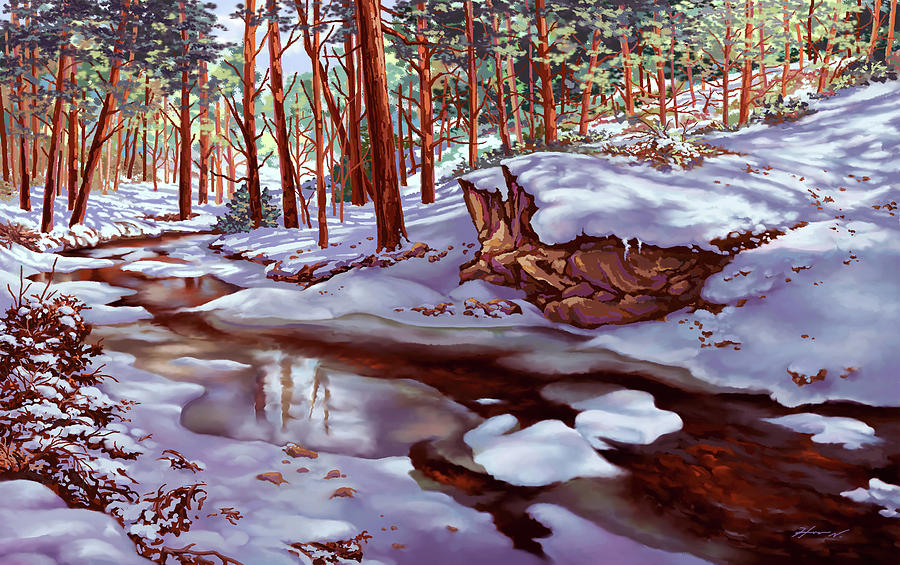 Winters Warmth Painting by Hans Neuhart