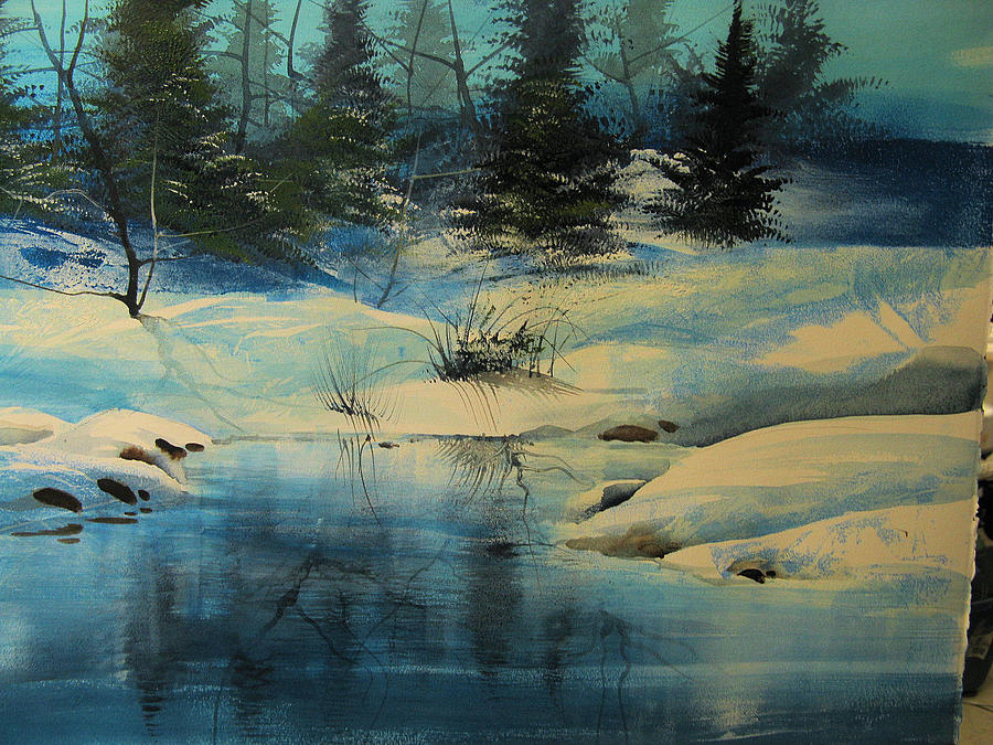 Winter Painting - Winterscape by Robert Carver