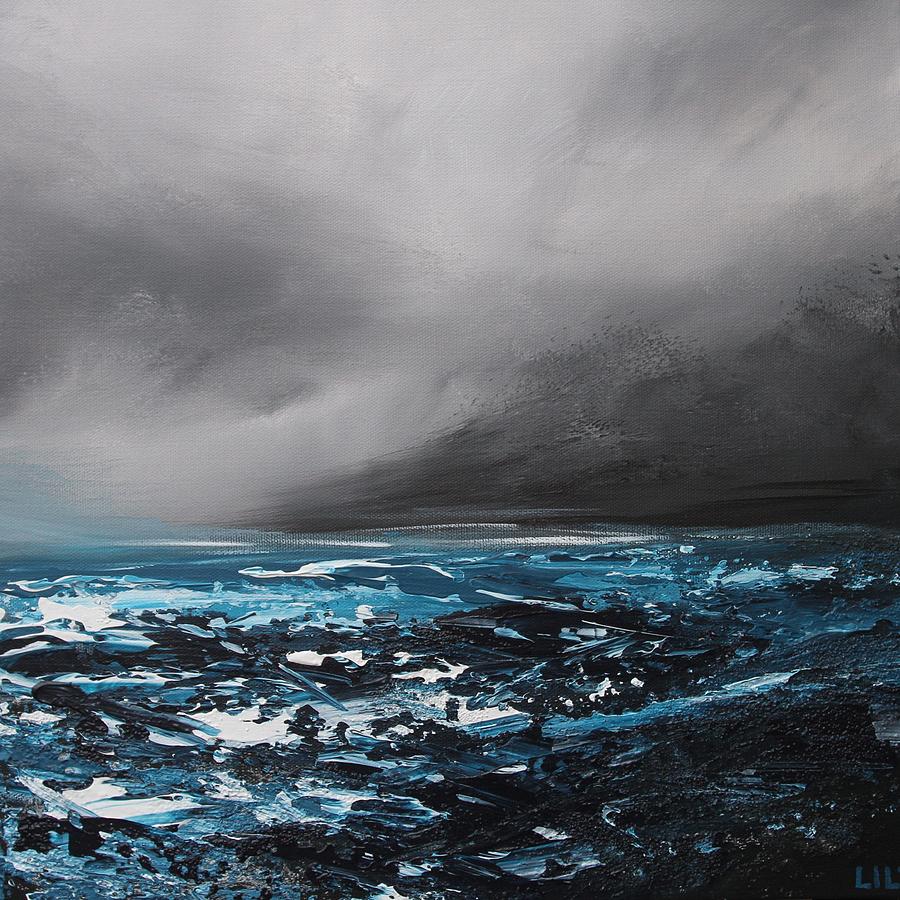 Sea Painting - Winterstorm by Lilu Lilu Sea Painting - Winterstorm by Lilu Lilu
