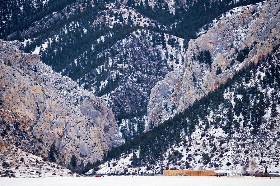 Wintertime Avalanche Canyon Photograph