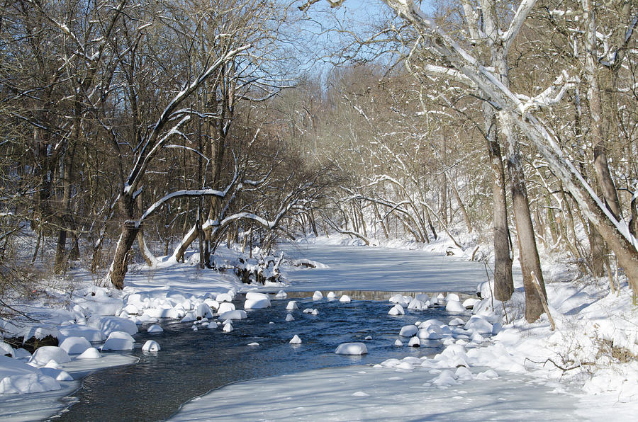 Wintertime on the Wissahickon Creek Photograph by Bill Cannon