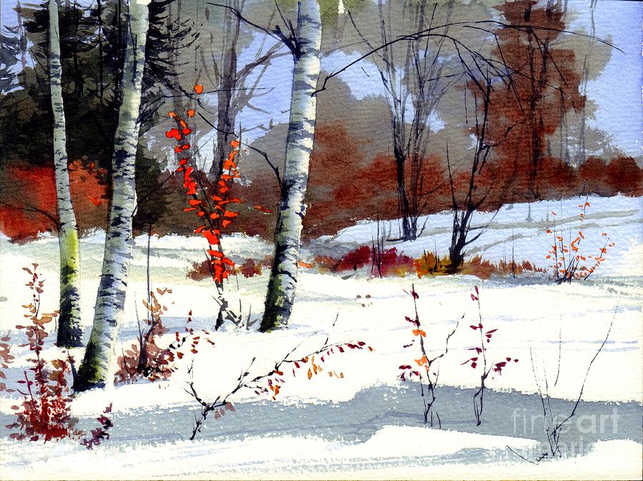 Village Painting - Wintertime Painting by Suzann Sines Village Painting - Wintertime Painting by Suzann Sines