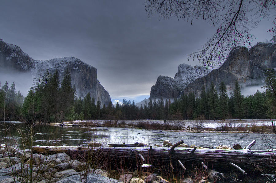Wintery Yosemite Valley View Photograph by Connie Cooper-Edwards