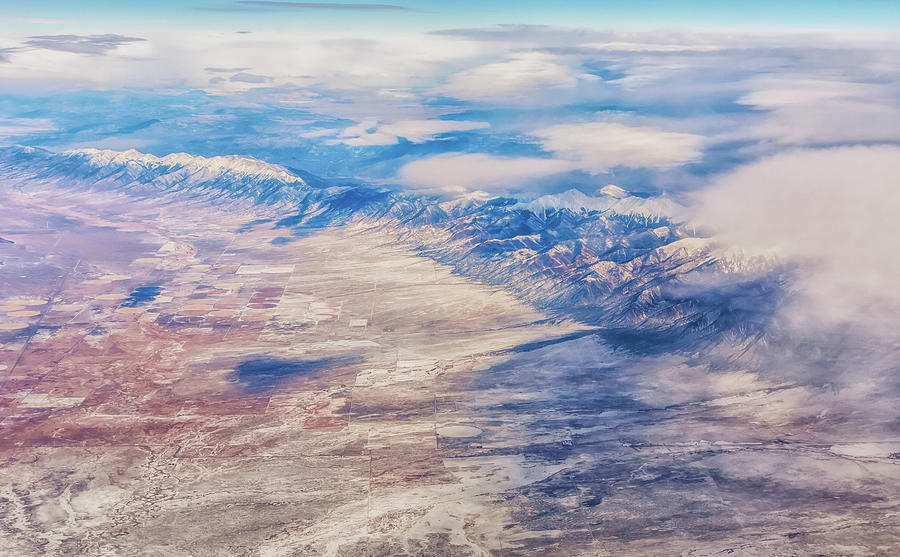 Wintry Landscape From Above Photograph by Marc Crumpler