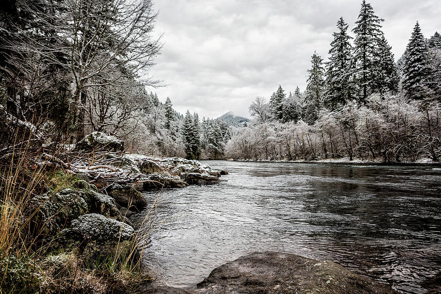 Wintry River Photograph by Belinda Greb