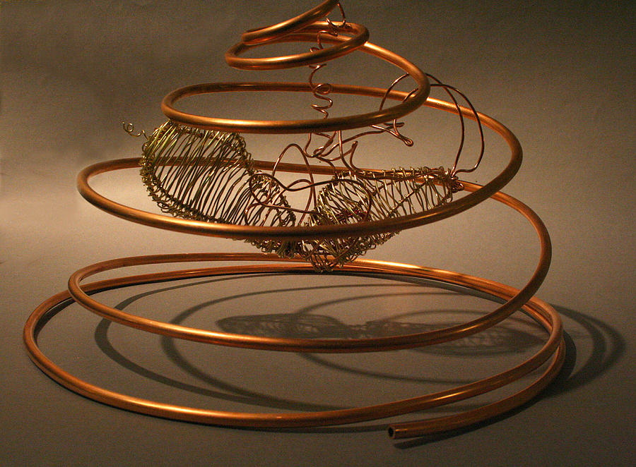Wire Baby Sculpture by Karen Peterson