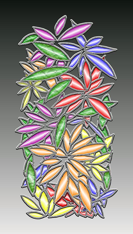 Abstract Digital Art - Wire Flowers by Mark Sellers Abstract Digital Art - Wire Flowers by Mark Sellers